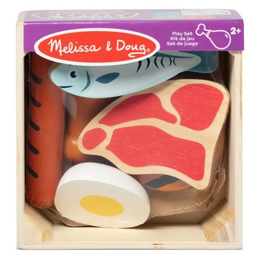 [681147000940] Melissa n Doug Wooden Food Group Play Set Protein
