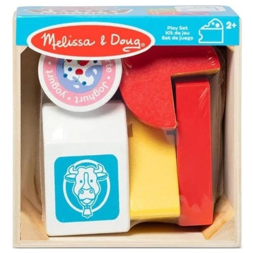 [681147000971] Melissa n Doug Wooden Food Group Play Set Dairy