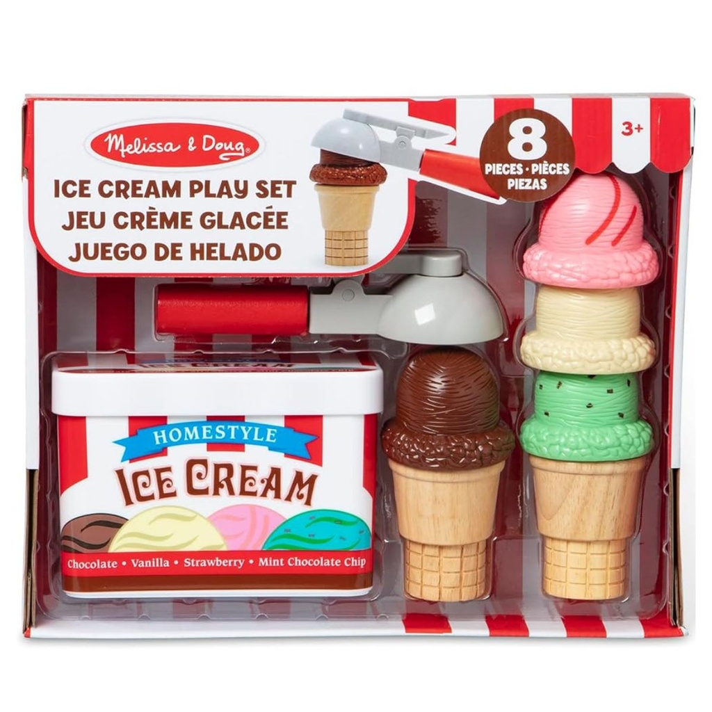 Melissa n Doug Scoop n Stack Ice Cream Cone Playset
