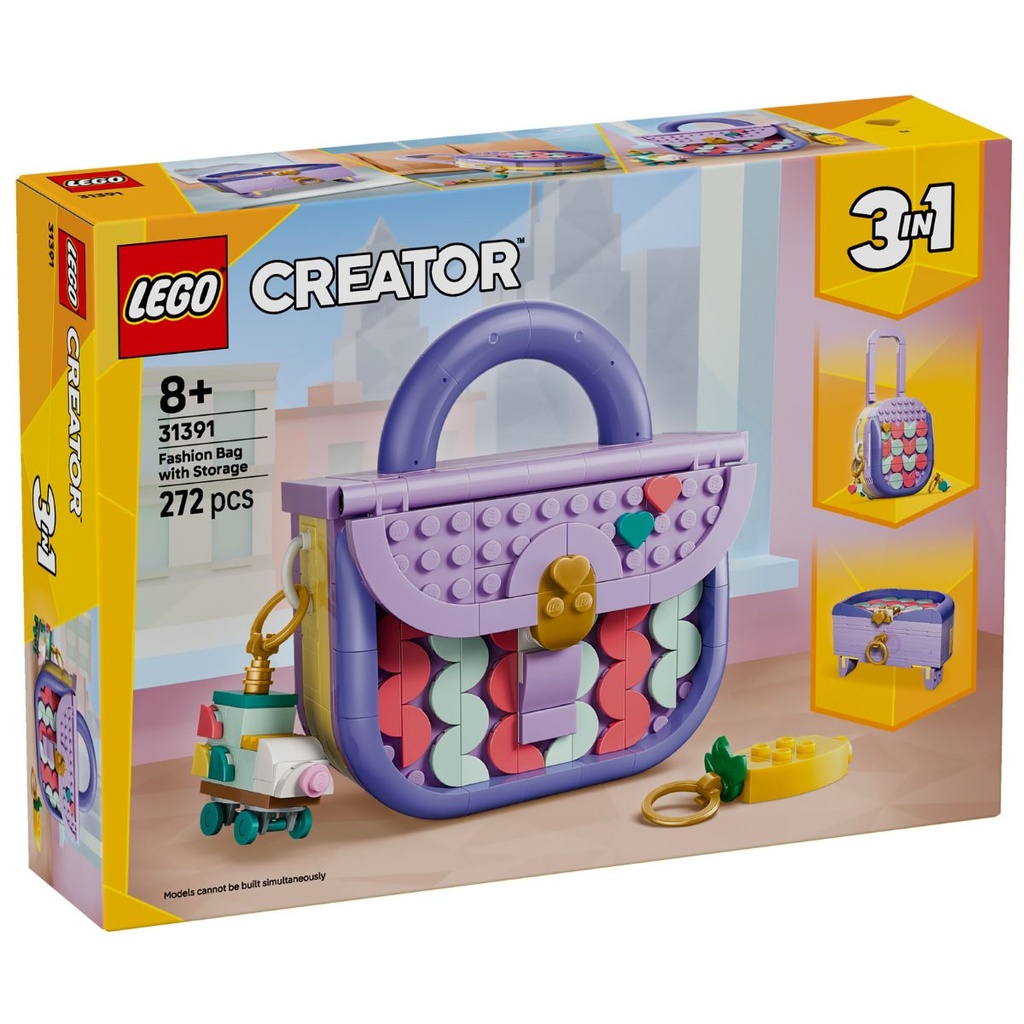 LEGO 31391 Creator Art Fashion Bag with Storage