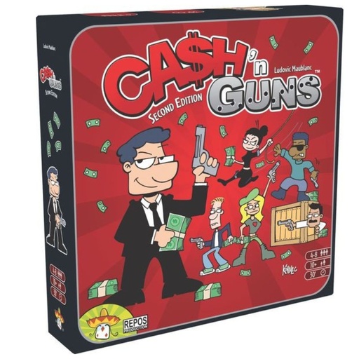 [5425016922736] Cash n Guns 2nd Edition Board Game