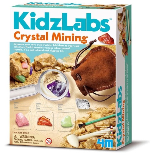 [4893156032522] 4M Kidzlabs Crystal Mining Kit