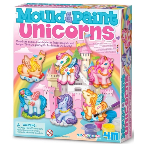 [4893156047083] 4M Mould and Paint Unicorns