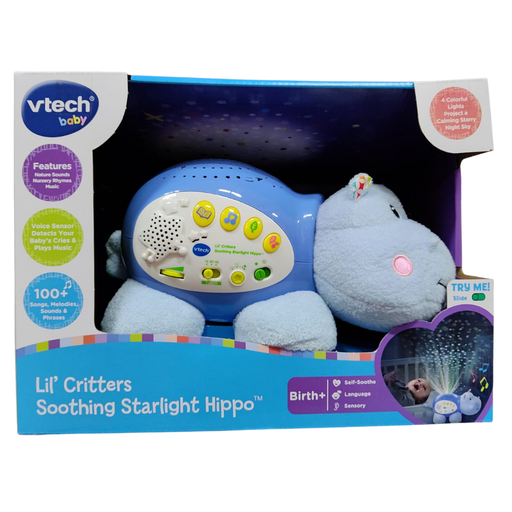 [3417761809006] VTech  Lil' Critters Soothing Starlight Hippo