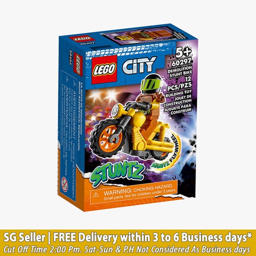 [5702016912715,60297] LEGO 60297 City Demolition Stunt Bike