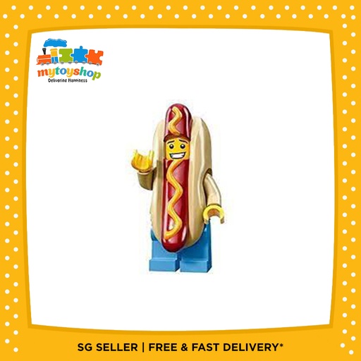 [5702015353021-14] LEGO 71008 Hotdog Costume Suit Guy Minifigure