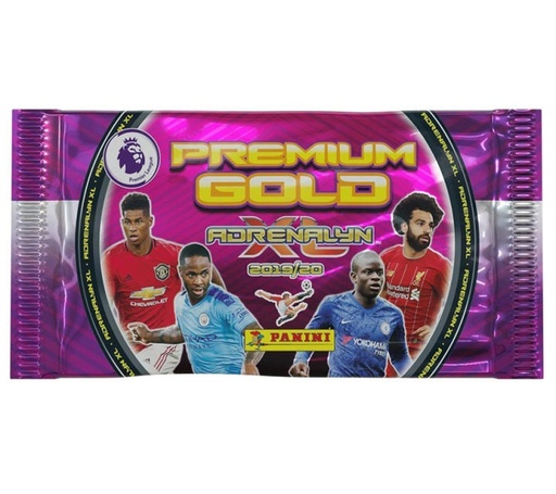 [8080658,8018190000658] Panini Premier League Adrenalyn Trading Card Premium 1 Gold Pack