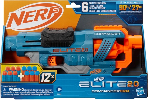 [630509944439, 5010993725038] NERF Elite 2.0 Commander RD-6 Blaster