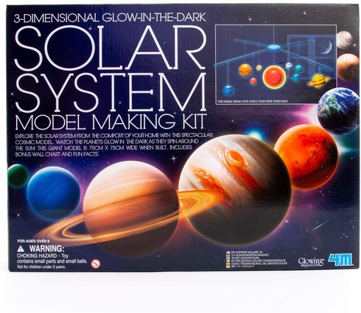 [4893156055200] 4M 3D Glow-in-the-Dark Solar System Model Making Kit