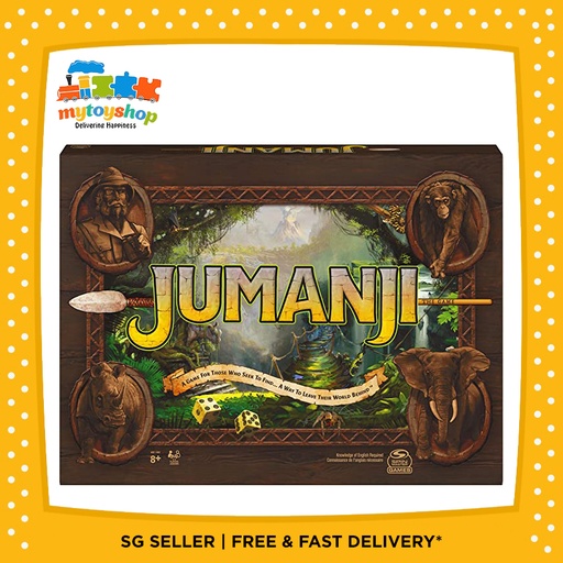 [778988385982] Jumanji The Classic Scary Adventure Family Board Game (French n English Boards)