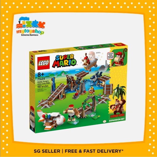 [5702017415772] LEGO 71425 Super Mario Diddy Kong's Mine Cart Ride Expansion Set