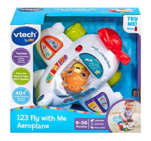 [3417765679032] Vtech 123 Fly With Me Aeroplane