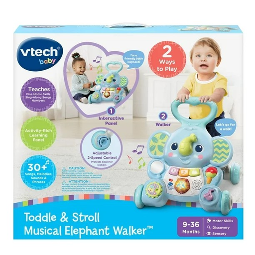 [3417765230004] Vtech Toddle and Stroll Musical  Elephant Walker