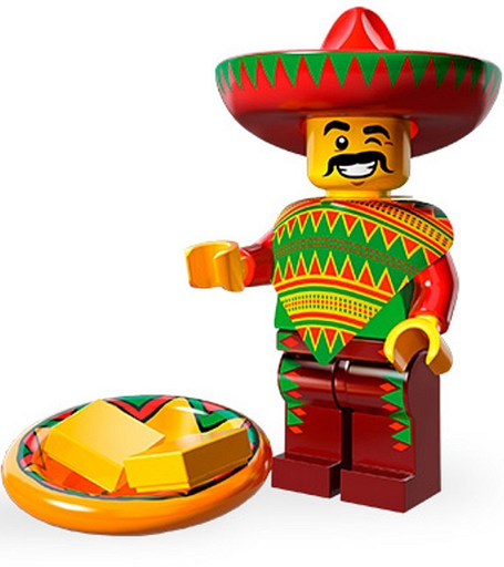 [5702016369274-12] LEGO 71004 Taco Tuesday Guy Minifigure