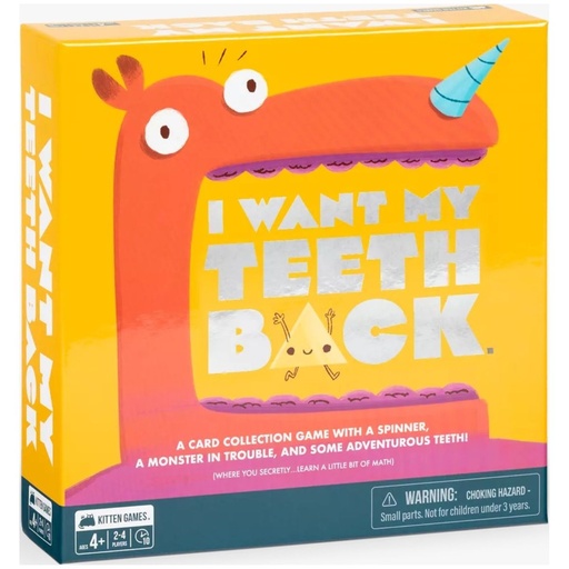 [810083044316] I Want My Teeth Back Card Game