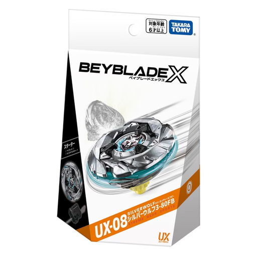 [4904810939498] BEYBLADE X UX-08 Starter Silver Wolf 3-80FB
