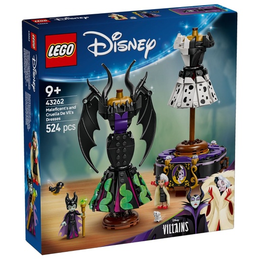 LEGO 43262 Disney Villains Maleficent’s and Cruella De Vil’s Dresses