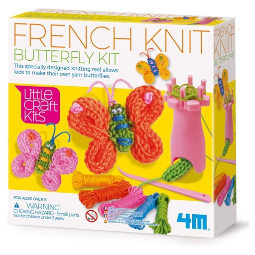 [4893156047656] 4M Little Craft French Knit Butterfly Kit