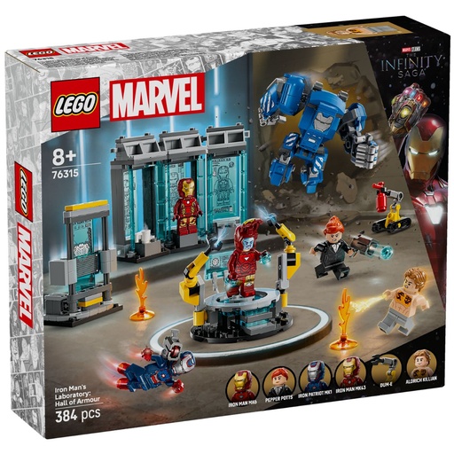 LEGO Marvel 76315 Iron Man's Laboratory: Hall of Armor