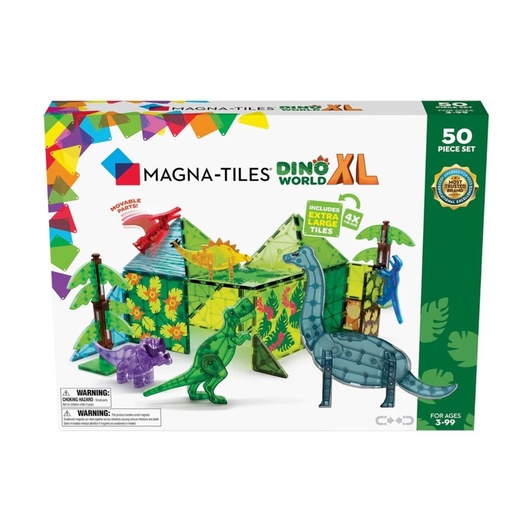 [850025176088] MAGNA TILES Dino World XL 50 piece set