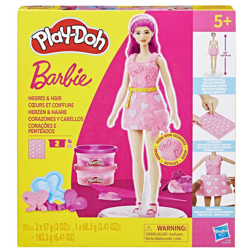 [5010996315670] Playdoh Barbie Hearts and Hair
