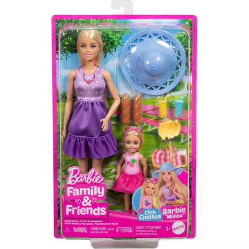 [194735258642] Barbie Family Barbie Malibu N Chelsea Core Outfit