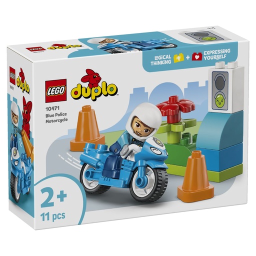 [5702018032015] LEGO 10471 DUPLO Blue Police Motorcycle