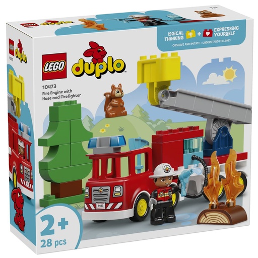 [5702018056530] LEGO 10473 DUPLO Fire Truck with Hose and Firefighter