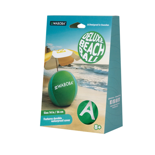 [840001919037] Waboba Jumbo Beach Ball Green Turquoise