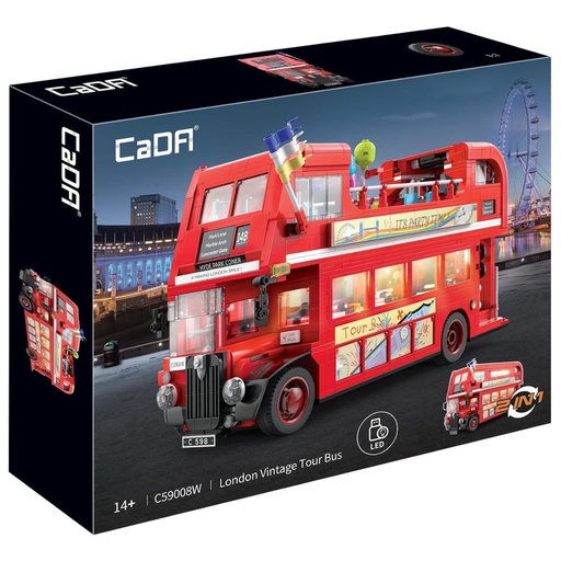 [6948061929059] CaDA London Vintage Tour Bus C59008W