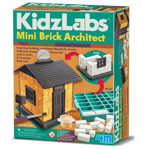 [4893156034946] 4M Kidzlabs Mini Brick Architect Kit