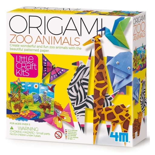 4M Little Craft Kit Origami Zoo Animals Kit