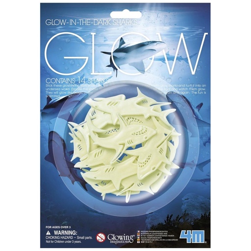 [4893156059406] 4M Glow In the Dark Sharks